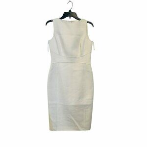 ✨Michael Kors Size 6 Wool & Angora Blend White Sleeveless Sheath Dress✨